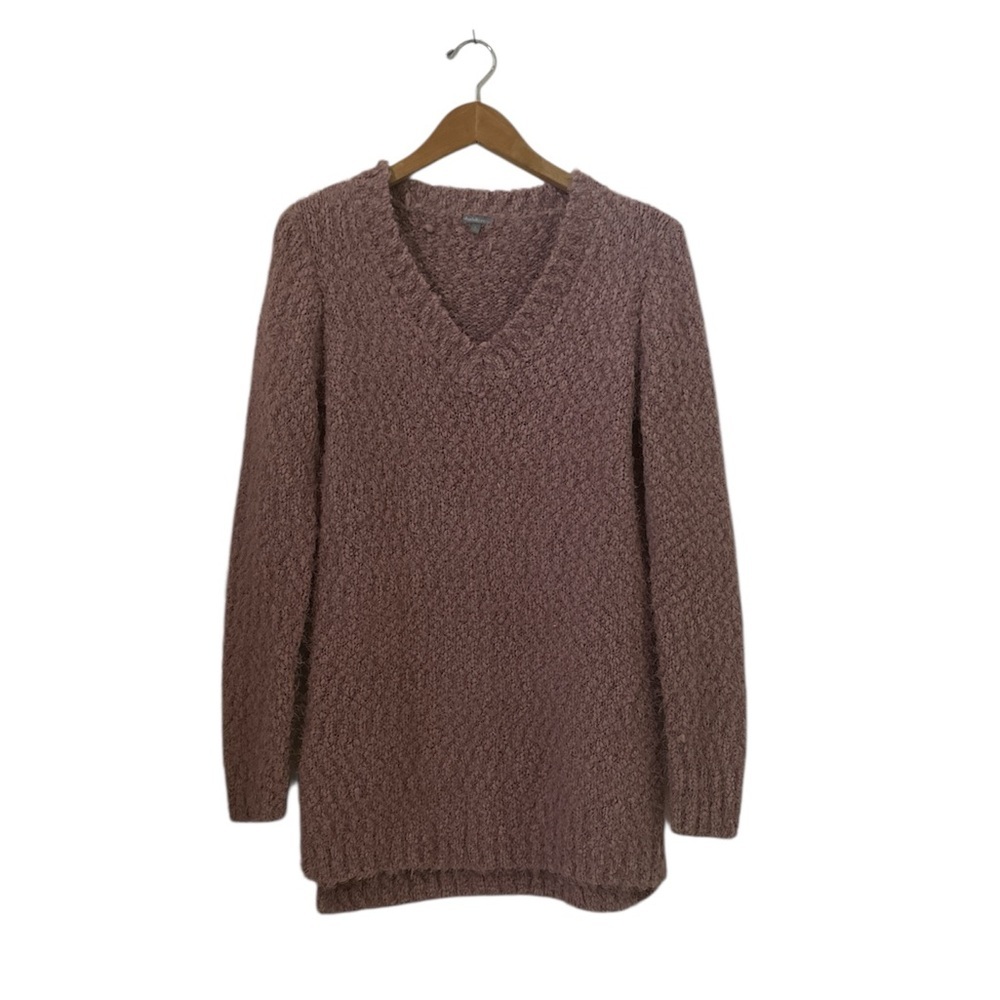 Charlotte Russe Mauve Fluffy Long Sleeve Sweater sz Large